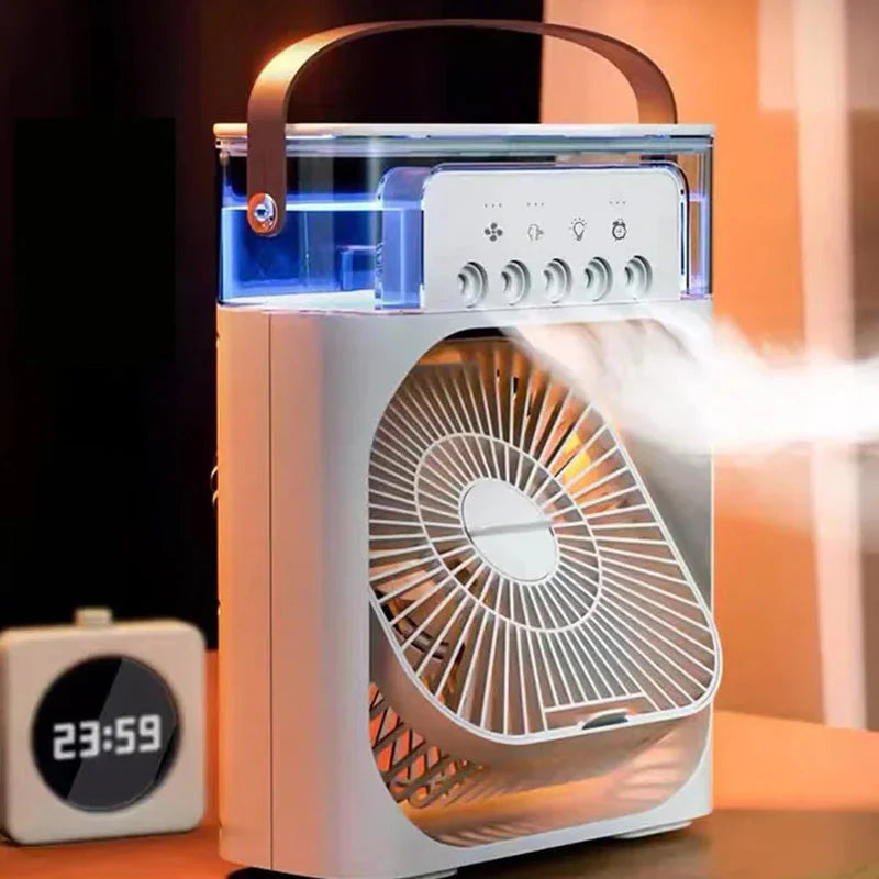 Ventilador Enfriador 4 en 1 | Potente, Portátil y Ultra Silencioso